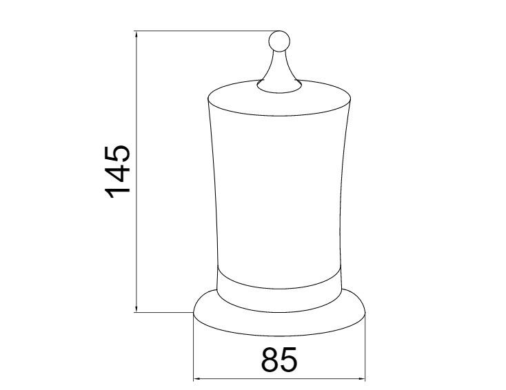 Приобрести boheme стакан для ватных дисков imperiale, золото\кристаллы 10415