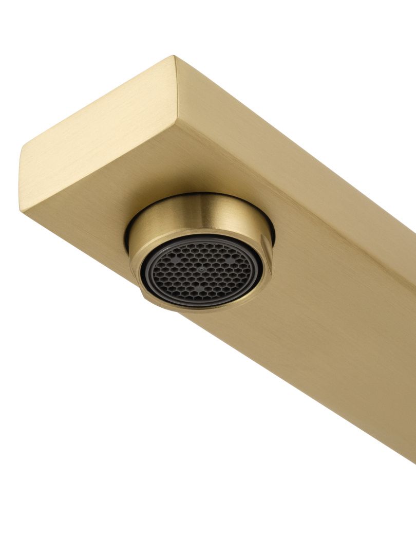 Приобрести смеситель для раковины встраиваемый wonzon & woghand, брашированное золото (ww-105-bg)