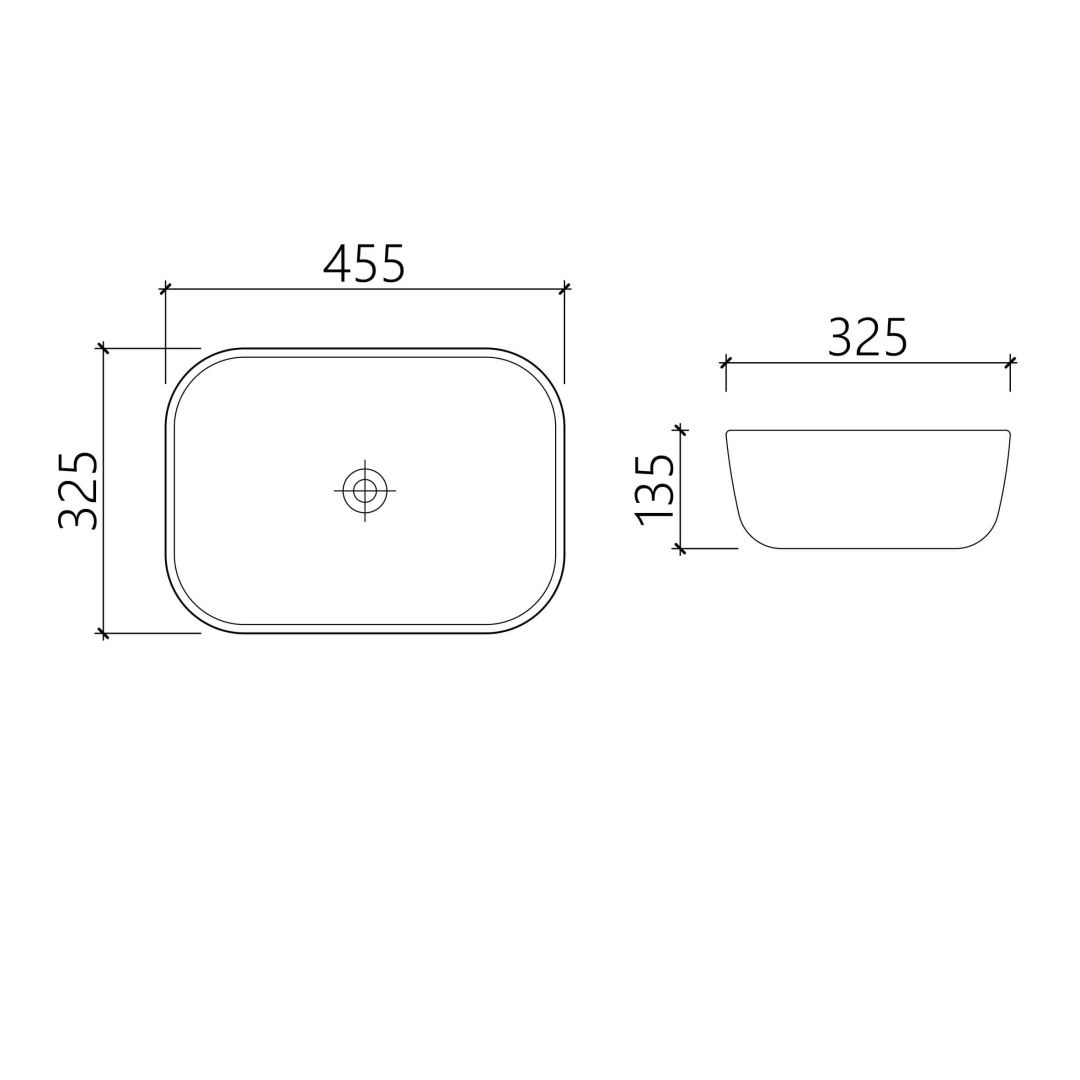 Приобрести hayzburg накладная раковина чаша 45х32 см, кофеин матовый hb-0039mdb