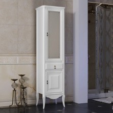 Opadiris Пенал Лоренцо 45х174 см, напольный, правосторонний, белый матовый