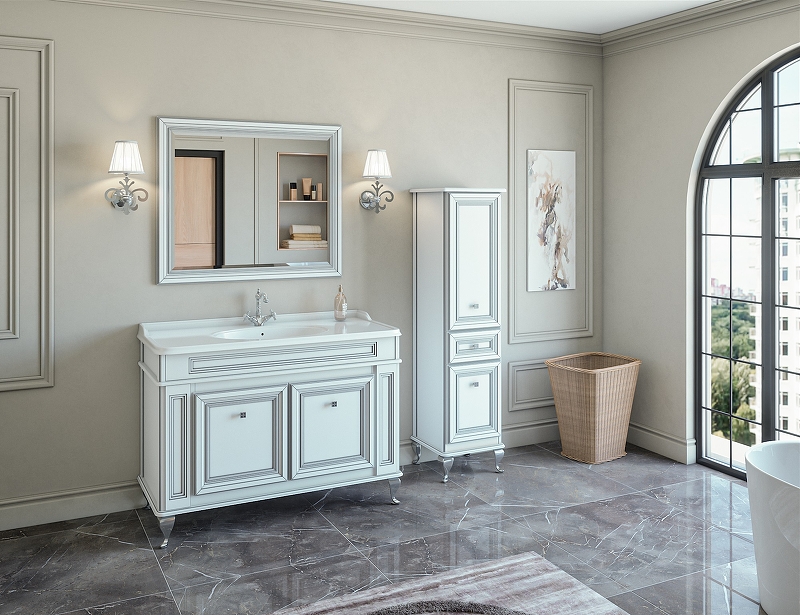 Приобрести caprigo пенал напольный fresco 40 см, правосторонний, белый 10650r-в016