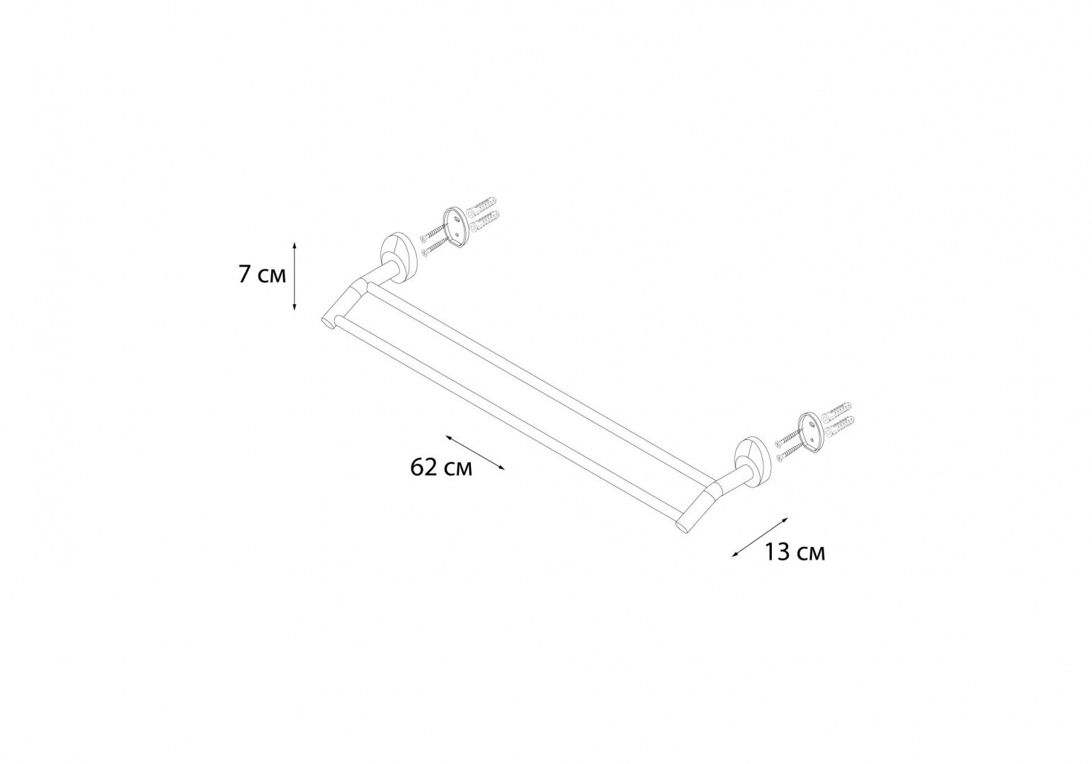 Приобрести fx-21802 europa полотенцедержатель трубчатый 2-ой