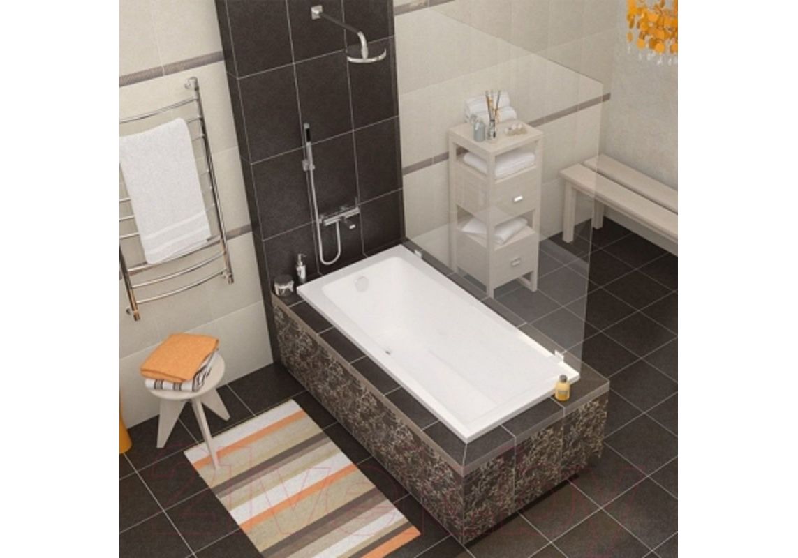 Приобрести акриловая ванна cersanit lorena 170x70 см