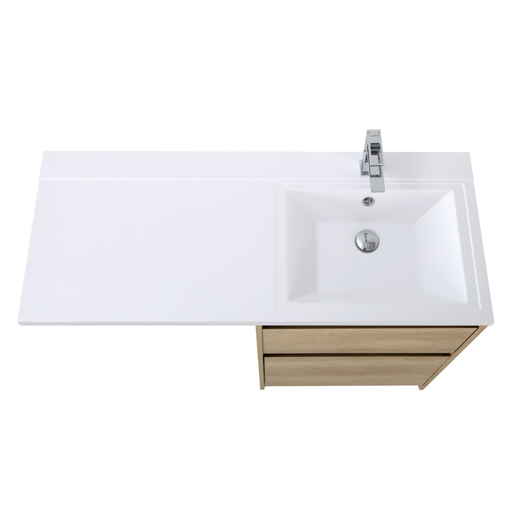 Приобрести belbagno тумба с раковиной kraft 120 см, напольная kraft-lvd-58/120-r rovere nebrasca nature, белая раковина