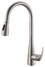 BelBagno Смеситель для кухни с выдвижной лейкой, сатин BB-LAM28-IN