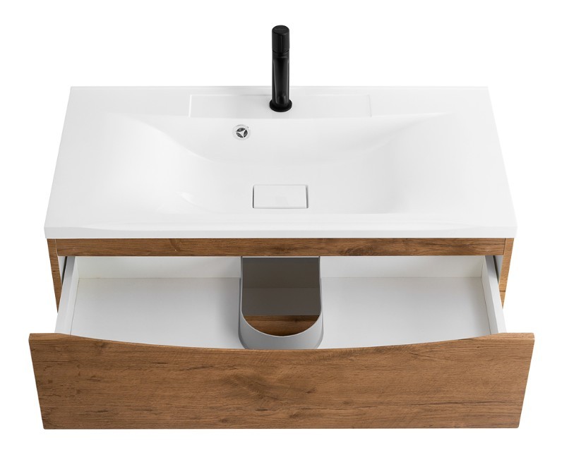 Приобрести тумба подвесная с раковиной belbagno marino-1000-2c-so-rn-p 100 см, rovere nature