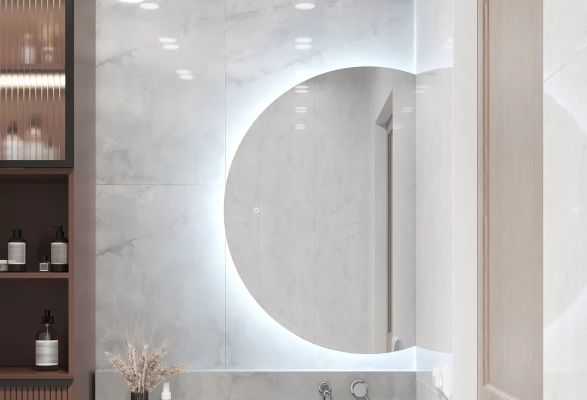 Приобрести continent зеркало с подсветкой jill 60х90 см, белое