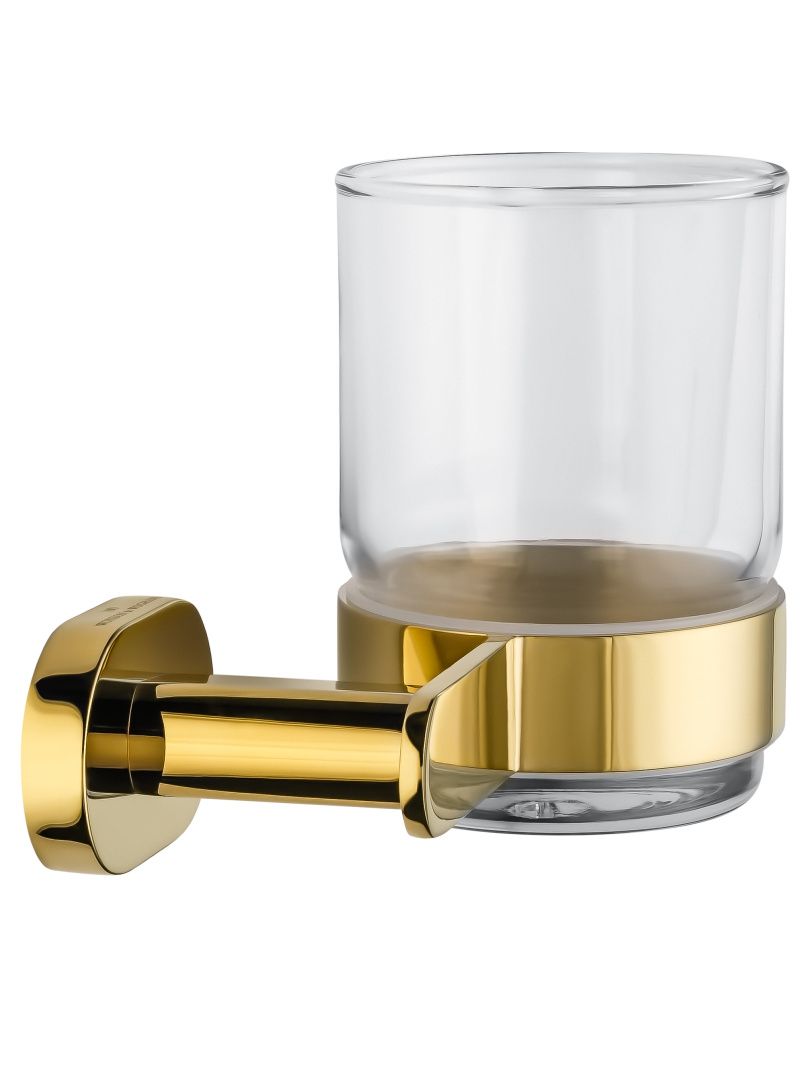Приобрести стакан для зубных щеток с держателем wonzon & woghand first, глянцевое золото (ww-8421-lg)