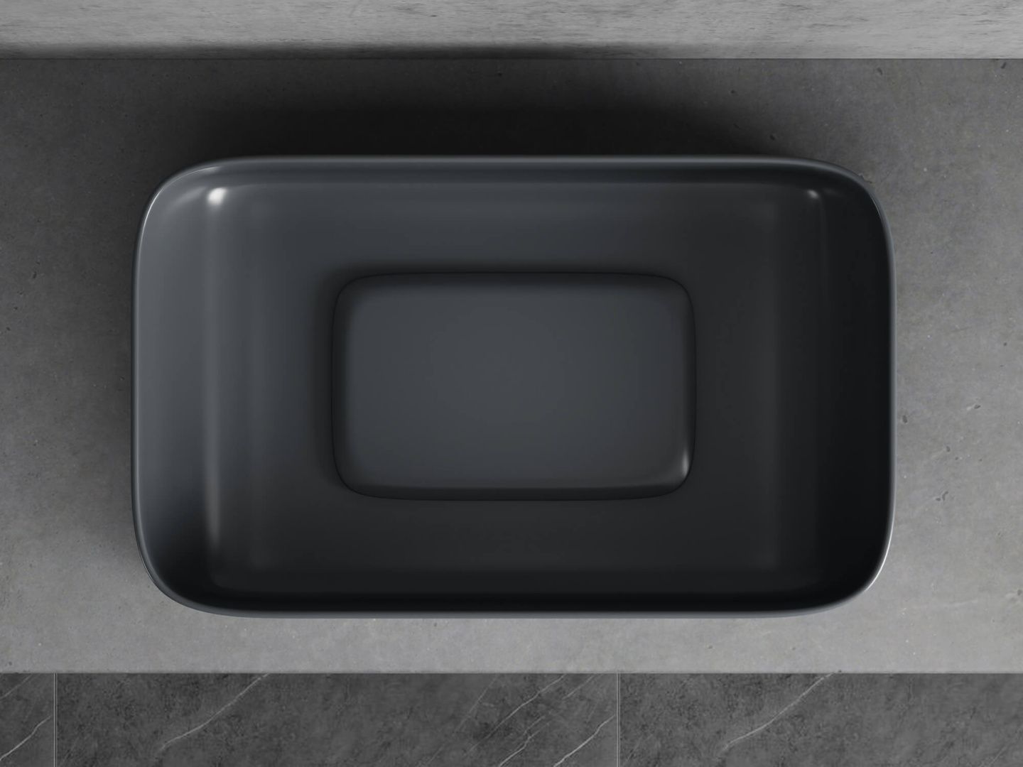 Приобрести hayzburg накладная раковина чаша 61х38 см, графит матовая hb-0033-60mdh