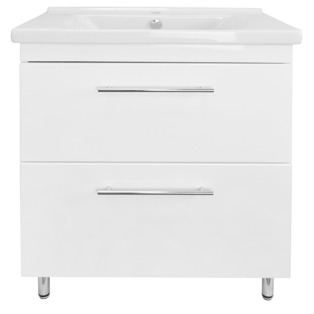 Приобрести loranto тумба напольная с раковиной karina 70/2н 70х85 см, белая (cs00086523)