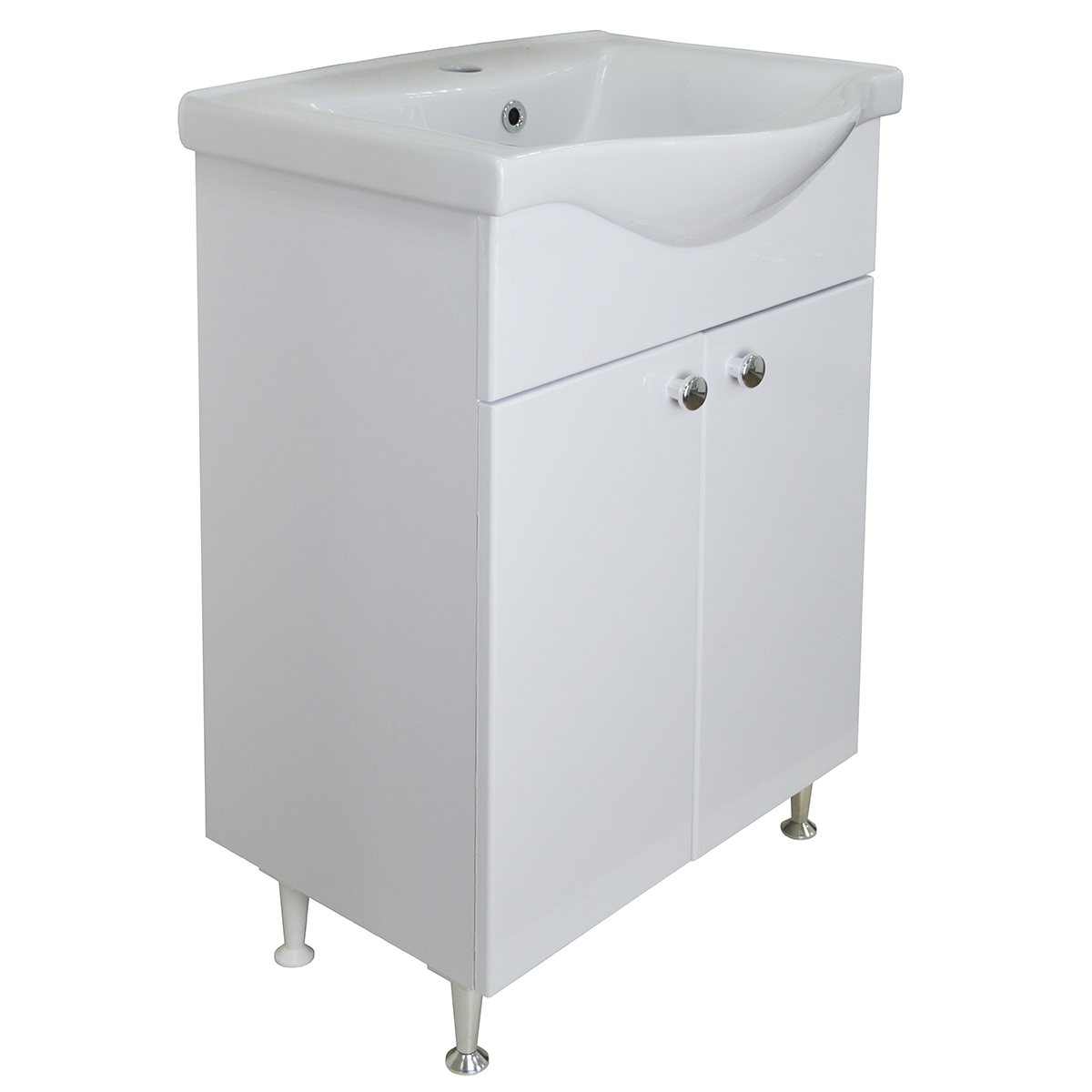 Приобрести loranto тумба напольная с раковиной new 60 60х82 см, белая cs00071366