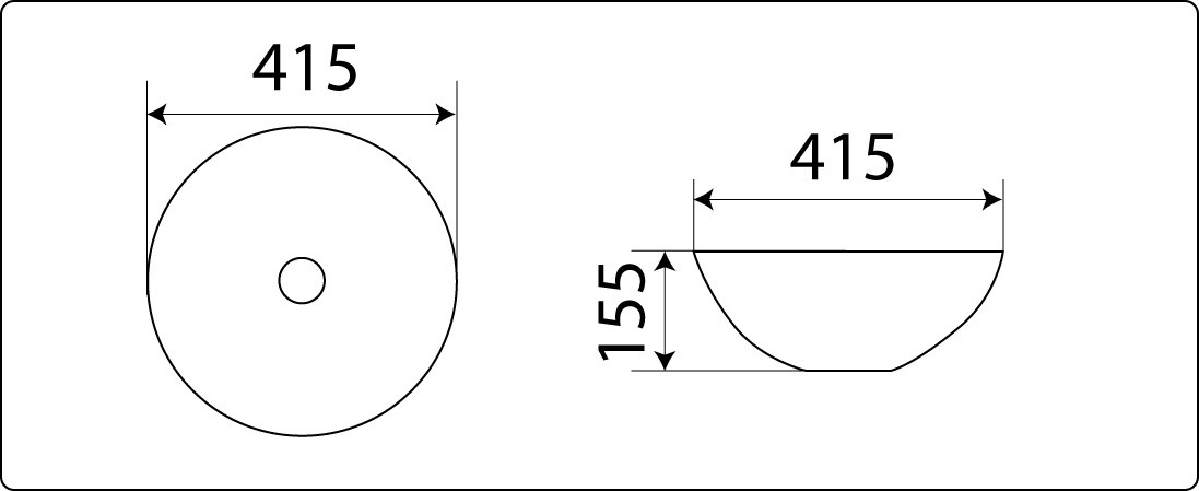 Приобрести раковина-чаша ceramalux 41 см 104