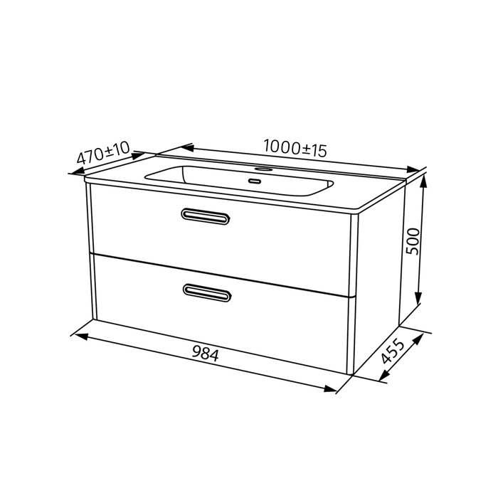 Приобрести iddis тумба подвесная brick с раковиной 100 см. белая bri10w1i95