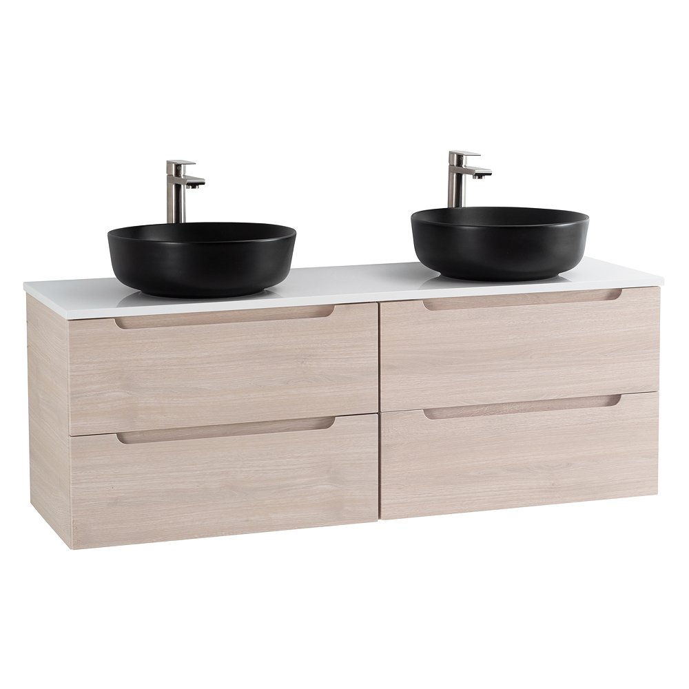 Приобрести belbagno тумба со столешницей etna 140 см, подвесная rovere grigio