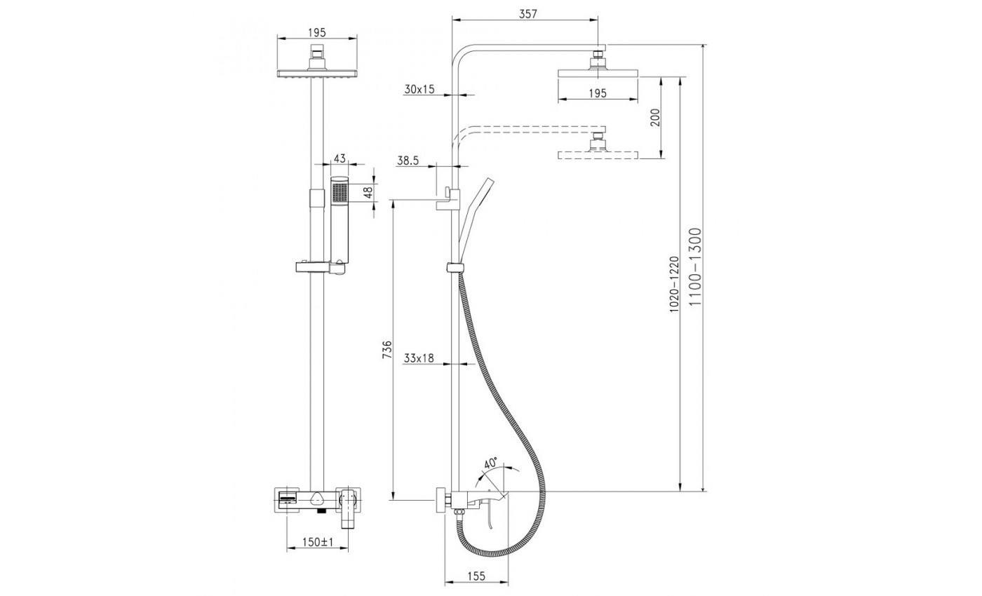 Приобрести lemark душевая система contest, хром lm5862cw