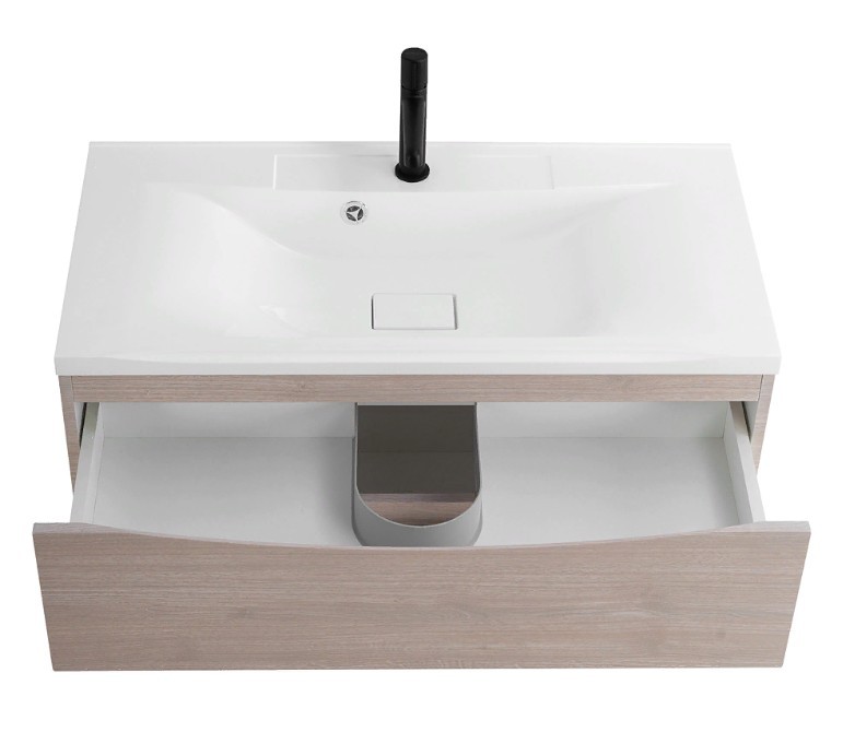 Приобрести тумба подвесная с раковиной belbagno marino-1000-2c-so-rg-p 100 см, rovere grigio