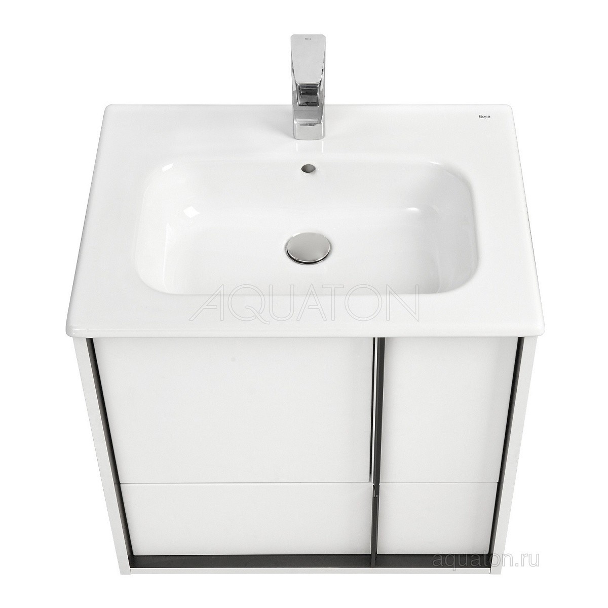 Приобрести тумба под раковину, подвесная акватон ривьера 60 см, белая 1a238801rvx20 