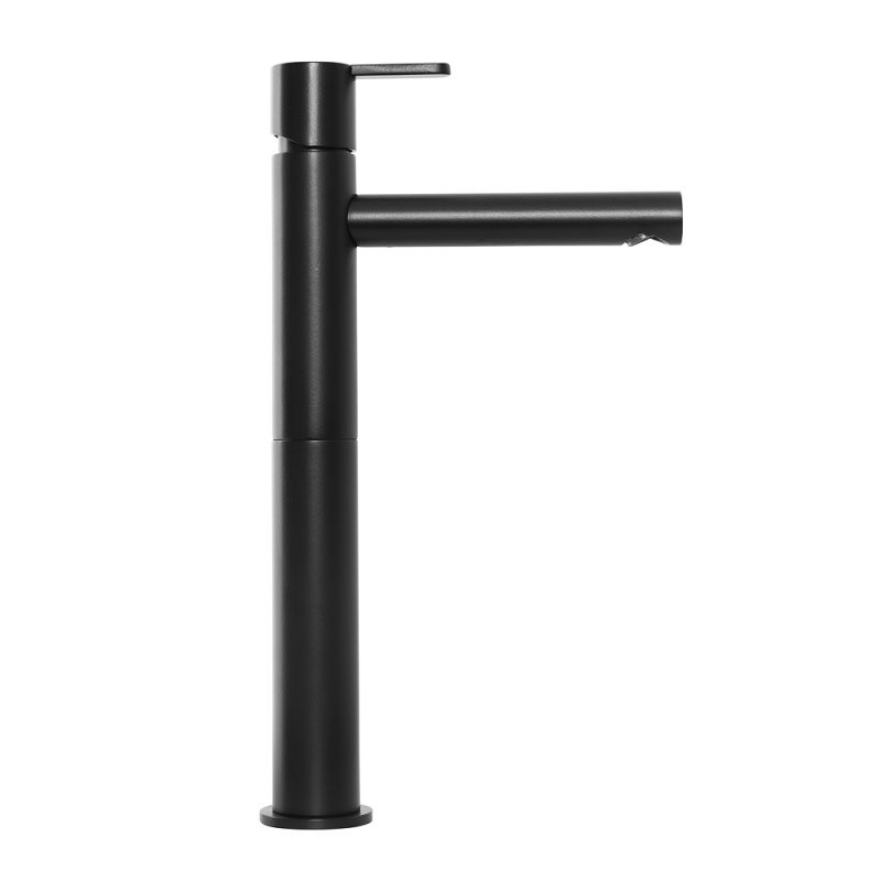 Приобрести cezares смеситель для раковины leaf, высокий с донным клапаном, черный матовый leaf-lc1-nop