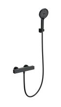 Смеситель для душа с термостатом WONZON & WOGHAND STAY 2, Черный матовый (WW-B2016-A-MB)