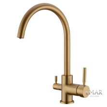 Emar Смеситель для кухни, золото ECB - 3007 PVD Golden