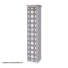 Caprigo Пенал CAPRICE 36 см, правый, белый/черный, эмаль