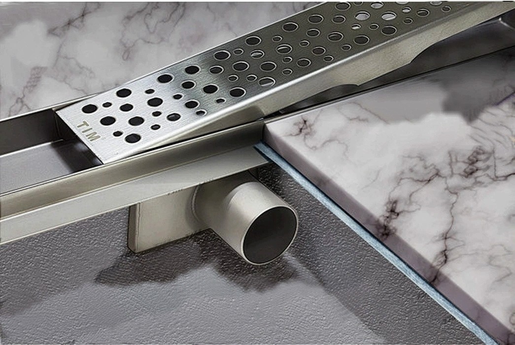 Приобрести трап tim bad414503 45 см, нержавеющая сталь