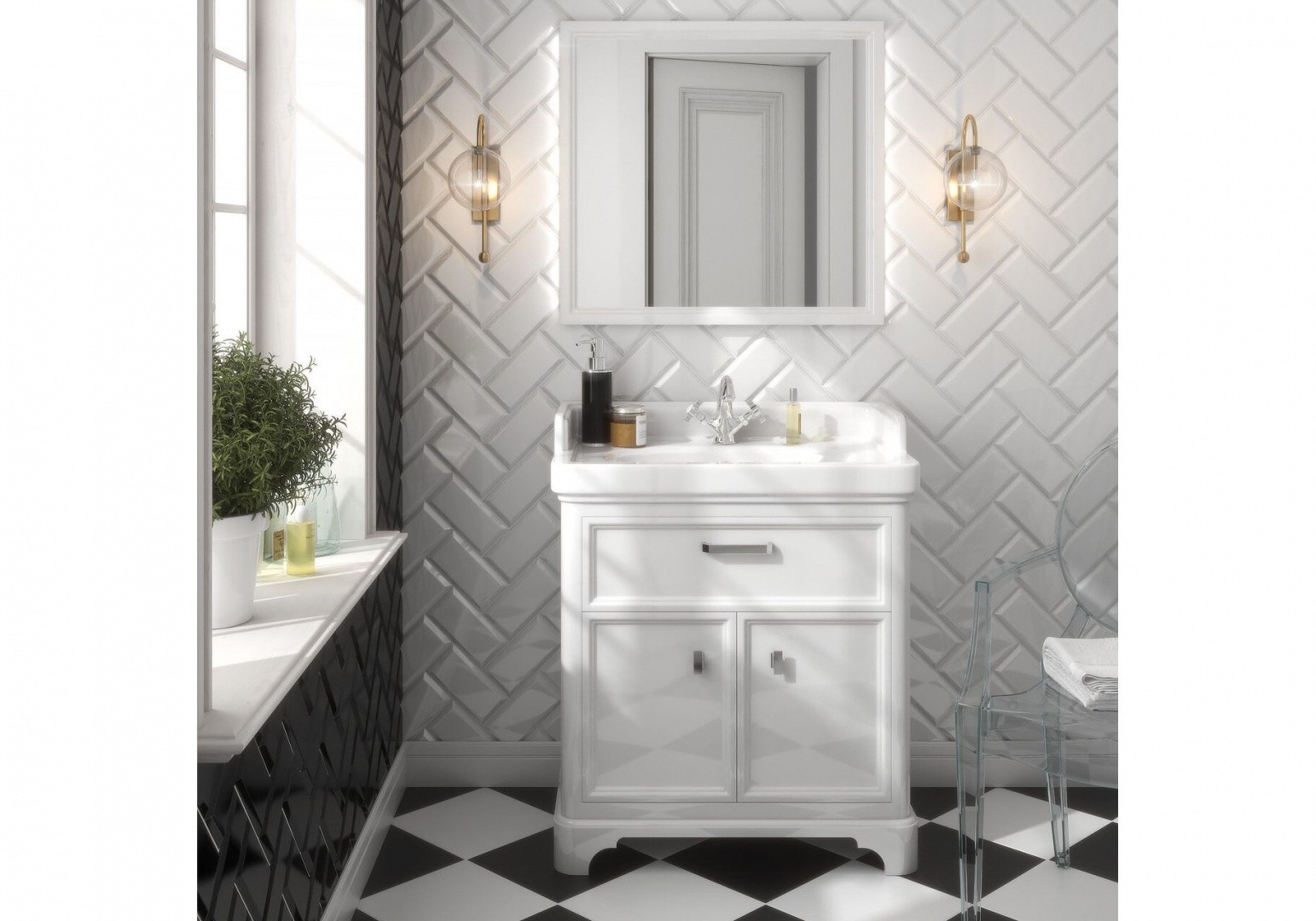 Приобрести тумба напольная с раковиной kerama marazzi pompei 60 см, белый