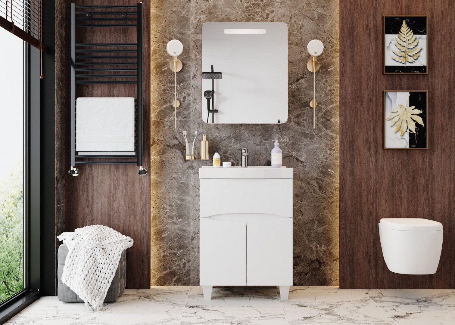 Приобрести onika зеркало шкаф неаполь 60х71см, 206064