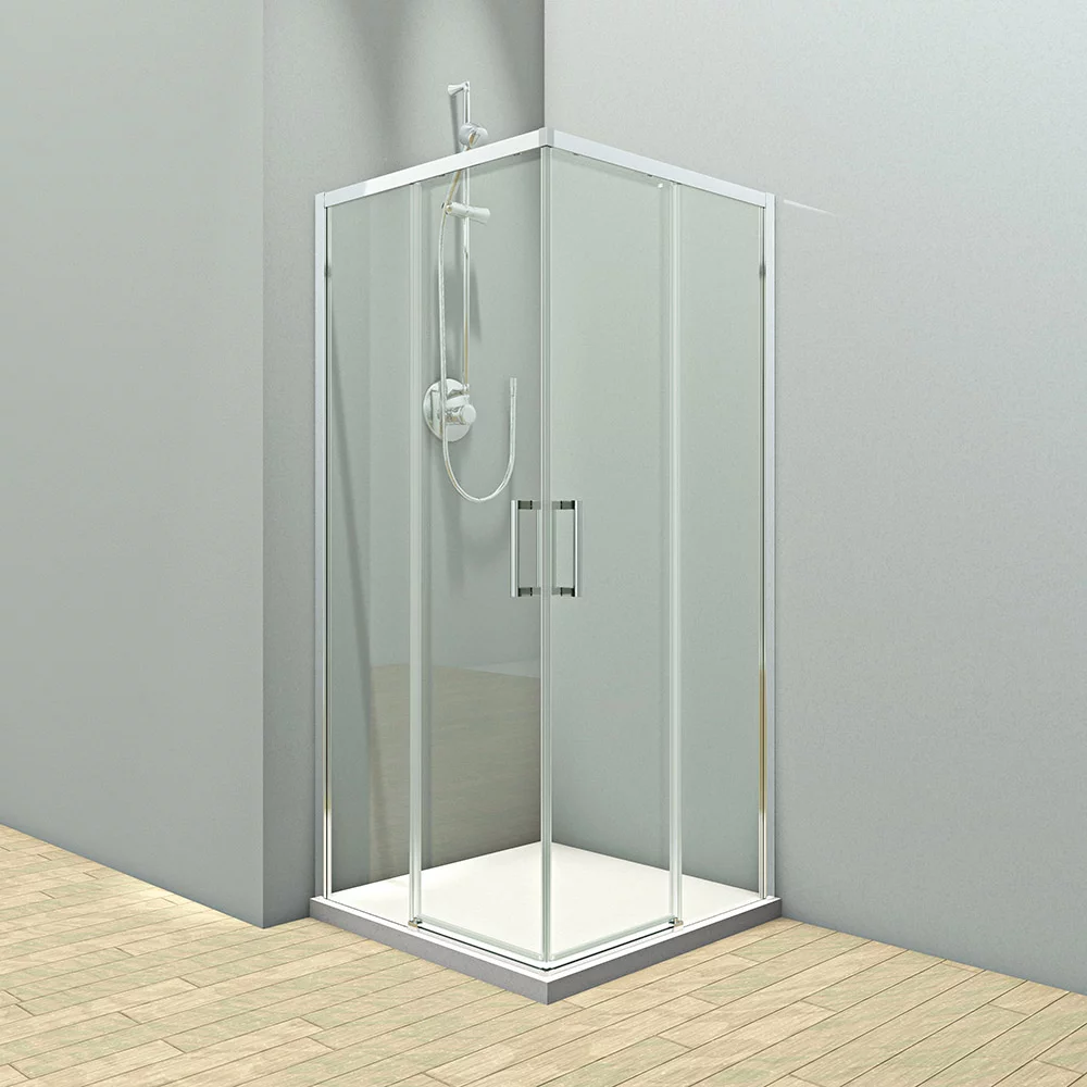 Приобрести veconi душевое ограждение rovigo 90х90 см, хром, прозрачное rv47-90-01-c4