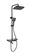 Душевая система с термостатом WONZON & WOGHAND, Черный матовый (WW-B3099-A-MB)
