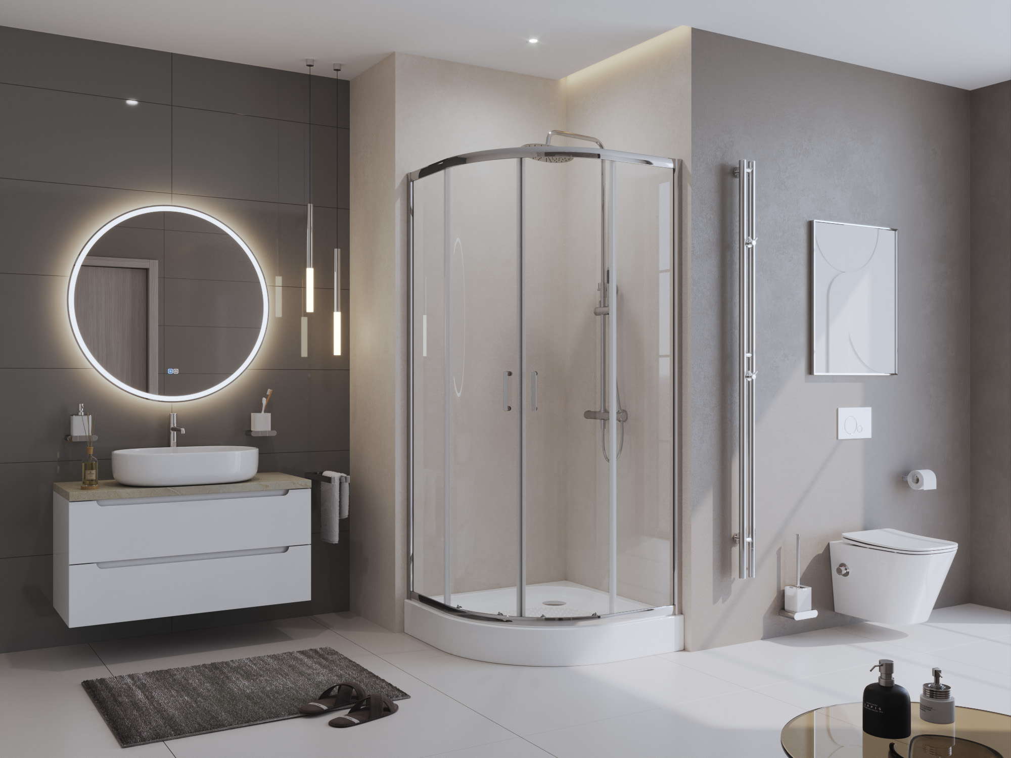 Приобрести belbagno акриловый поддон 90х90 см tray-bb-r-90-550-15-w