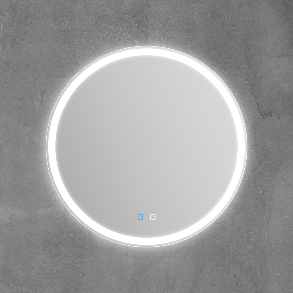Приобрести belbagno зеркало 70 см с голосовым управлением и подогревом spc-rng-700-led-tch-snd