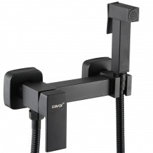 Savol Смеситель с гигиеническим душем 209 мм, черный матовый S-FXQ005H