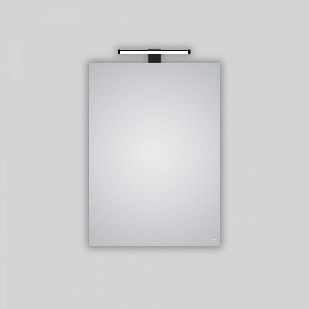 Приобрести azario зеркало-шкаф 50х70 см. алюминиевый корпус, с подсветкой, сенсорный вкл. диммер, белый az-zc-022cs