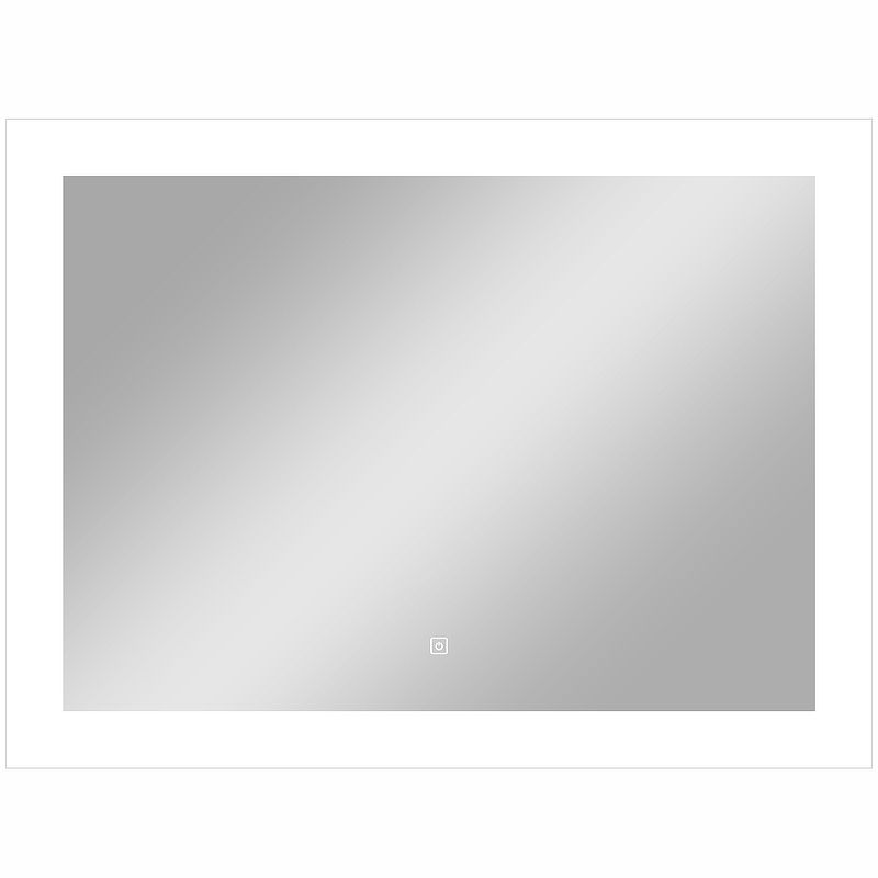 Приобрести continent зеркало с подсветкой relax 90х70 см, сенсорный включатель, белое