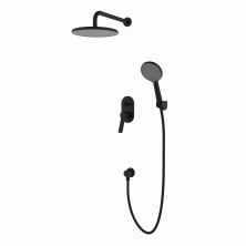 Душевая система для душа Azario Vise, черная AZ-VSA248330PA+82KPA