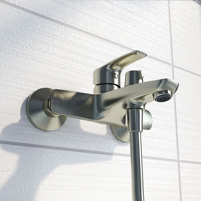 Приобрести iddis смеситель для ванны ray 214мм, сатин raybn02i02