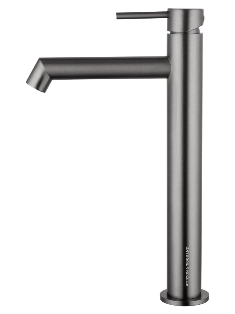 Приобрести смеситель для раковины высокий wonzon & woghand, темный графит (ww-h1064-bgg)