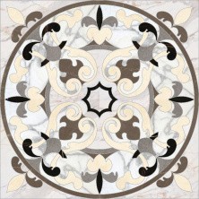 Панно напольное Kerranova Marble Trend 1200x1200 мм, LR, многоцветное
