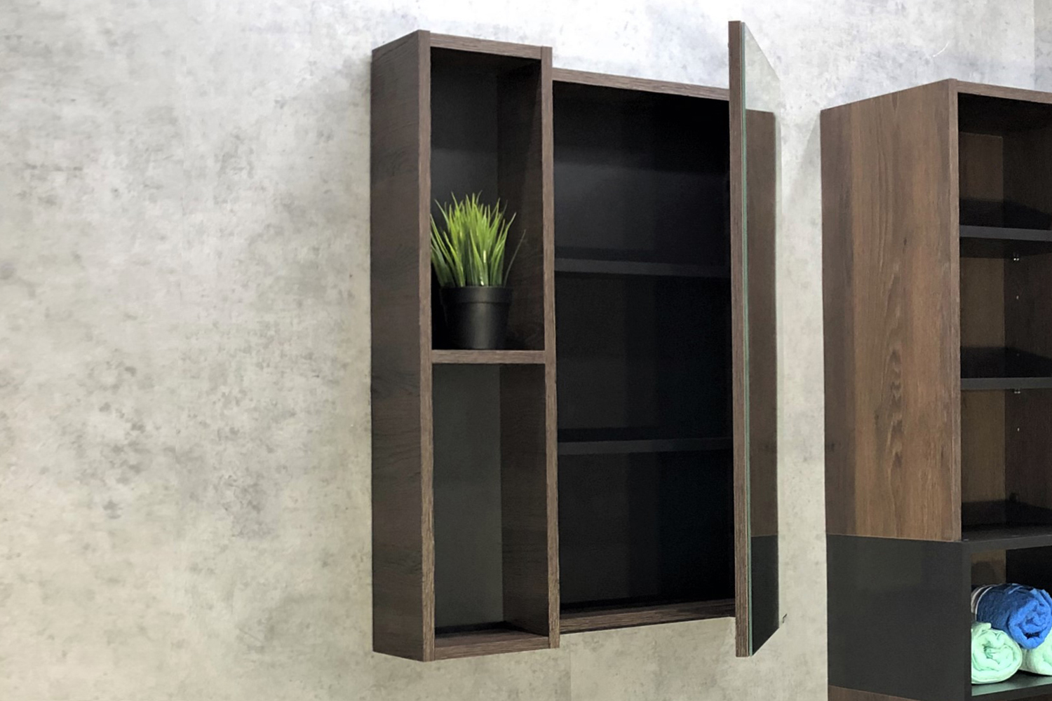 Приобрести сomforty зеркало-шкаф "франкфурт-60" дуб шоколадно-коричневый