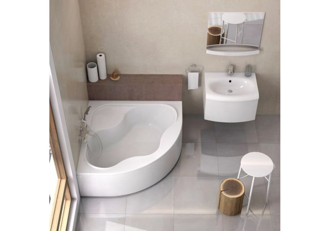 Приобрести акриловая ванна ravak gentiana 140x140 см cf01000000