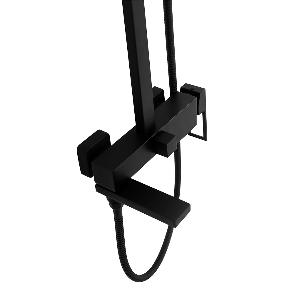 Приобрести belbagno душевая стойка luce, черный luc-vscm-nero