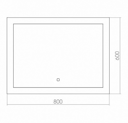 Приобрести azario зеркало норма new 80х60 см, белый, с подсветкой, сенсорный выключатель, часы, подогрев led-00002379