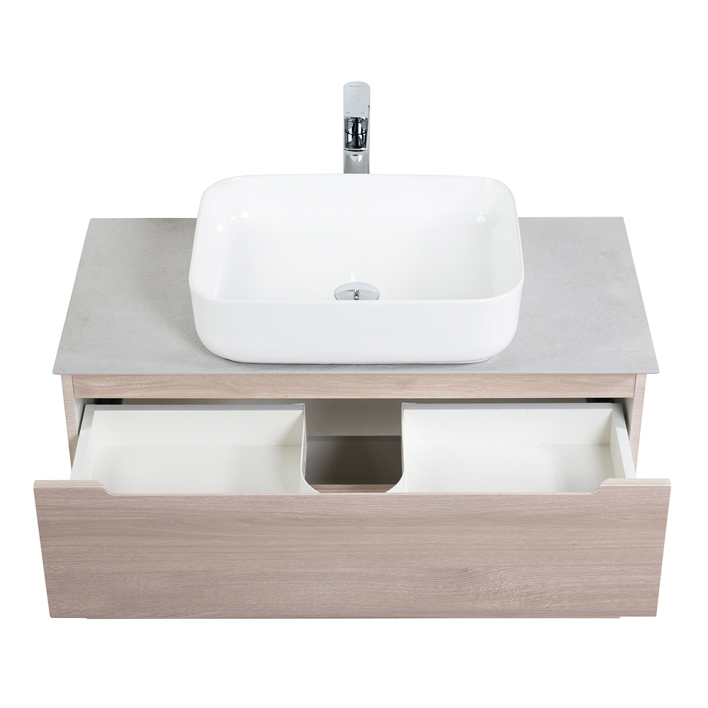 Приобрести belbagno тумба со столешницей etna 100 см, подвесная rovere grigio