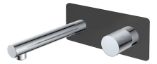 Boheme Смеситель для раковины Stick, настенный, черный\хром 125-BCR.2
