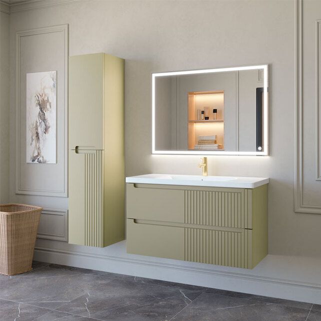 Приобрести caprigo тумба с раковиной termin-smalty meta 100 см, бежевая, эмаль