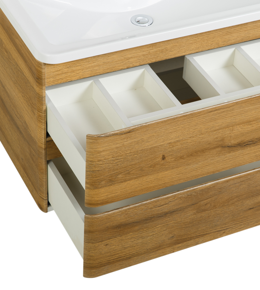 Приобрести belbagno тумба с раковиной albano 100 см, подвесная rovere rustico, белая раковина