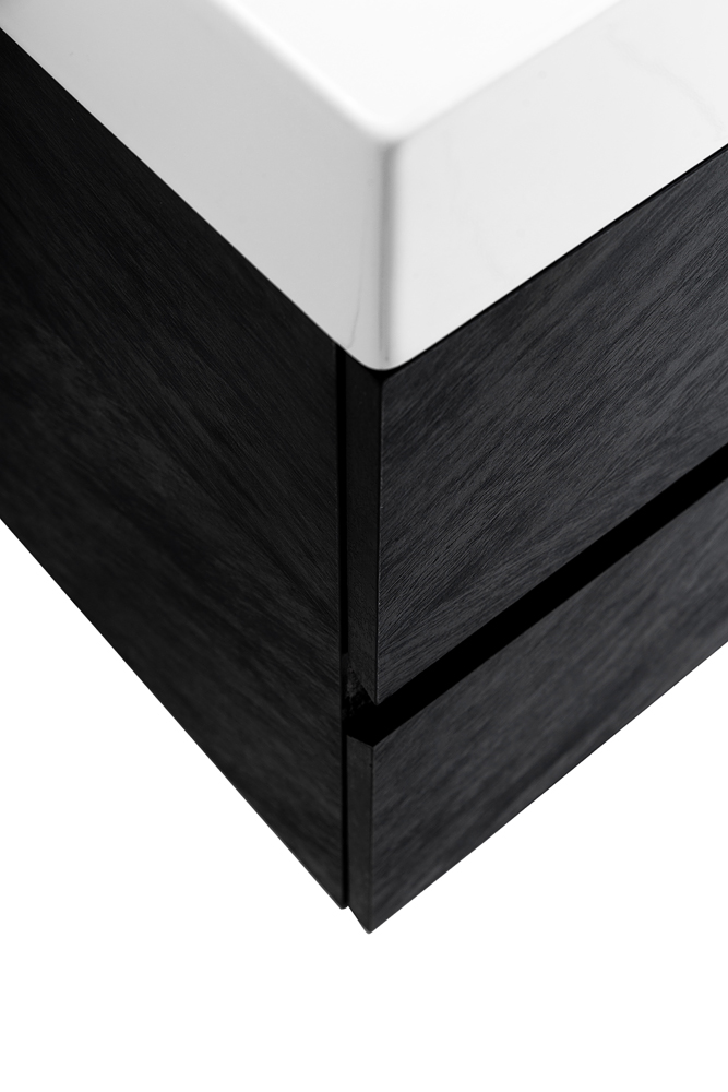 Приобрести cezares тумба подвесная с раковиной molveno 46 120 см nero, черная molveno 46-120-2c-so-nc