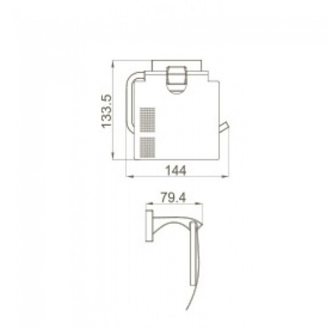 Приобрести gappo держатель для туалетной бумаги g0703-6, черный, 31599