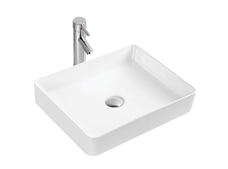 Приобрести sintesi раковина накладная 500х395 мм, белая, без отверстия под смеситель lvb-app-407